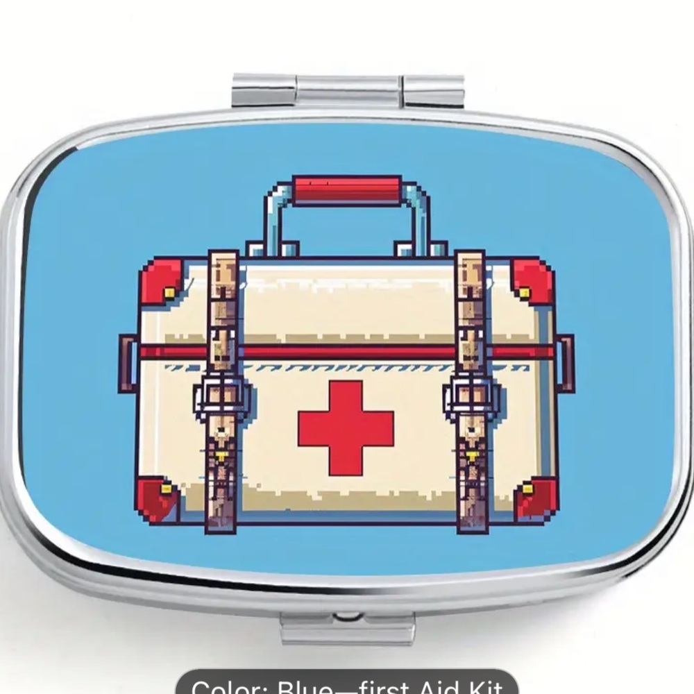 NEW! First Aid Kit Pill Box
